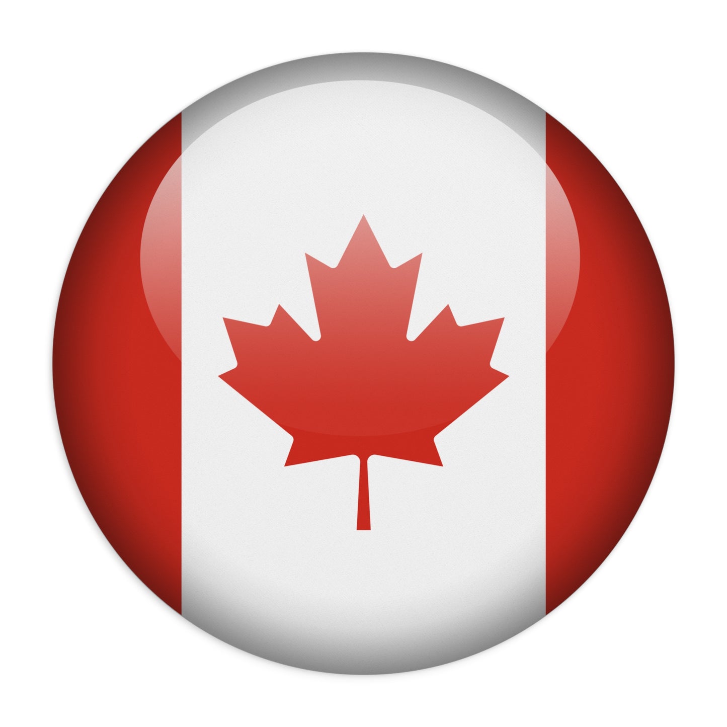 Orb Flag of Canada 8" Round Mouse Pad