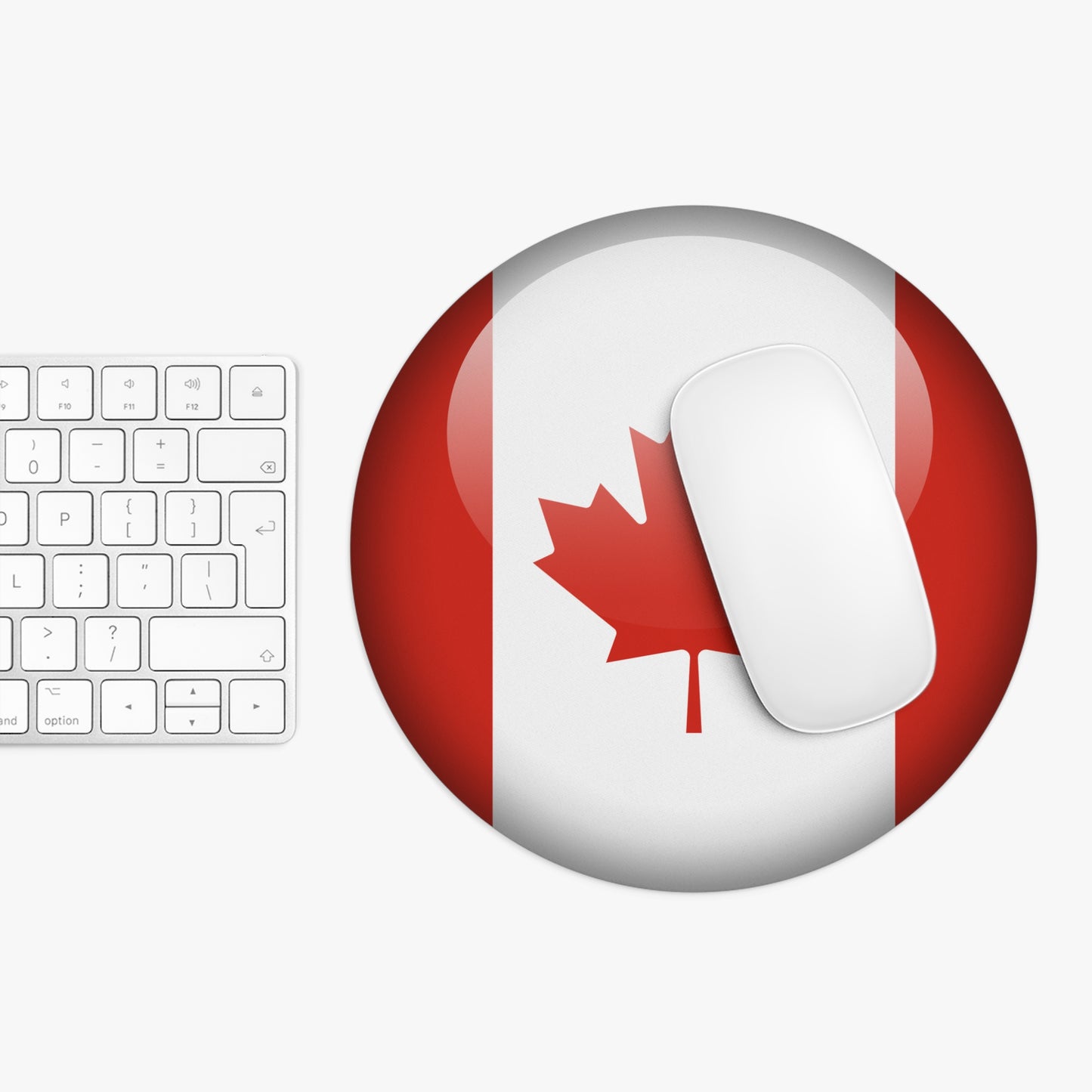 Orb Flag of Canada 8" Round Mouse Pad