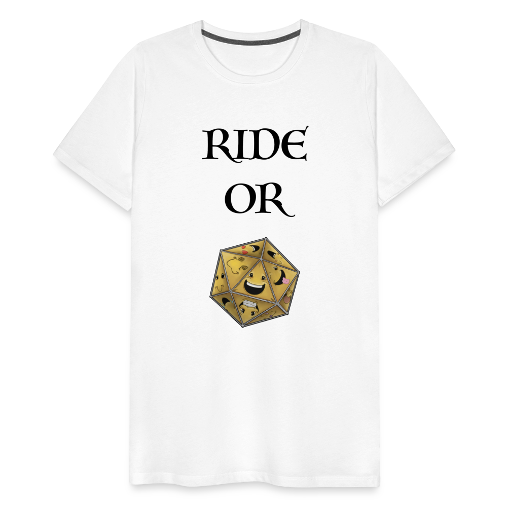 Ride or Die Men's Premium T-Shirt Luminari Light Colors - white