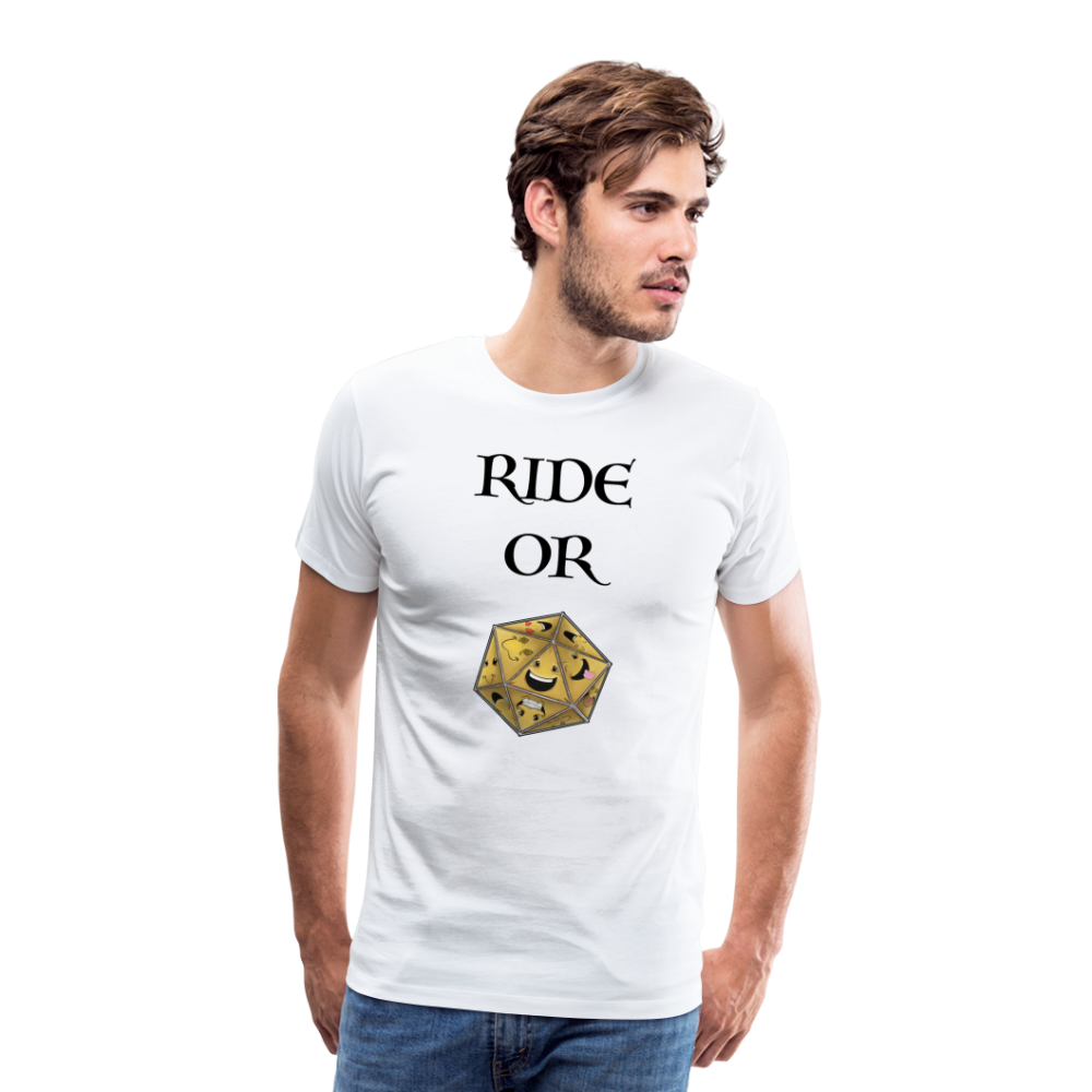 Ride or Die Men's Premium T-Shirt Luminari Light Colors - white