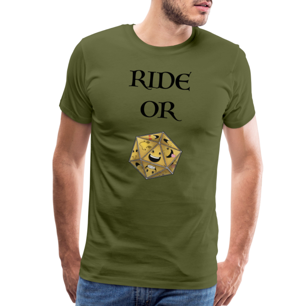 Ride or Die Men's Premium T-Shirt Luminari Light Colors - olive green