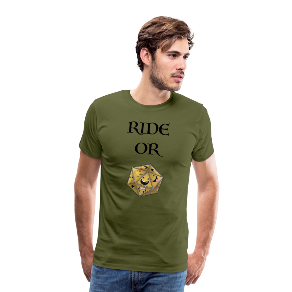 Ride or Die Men's Premium T-Shirt Luminari Light Colors - olive green