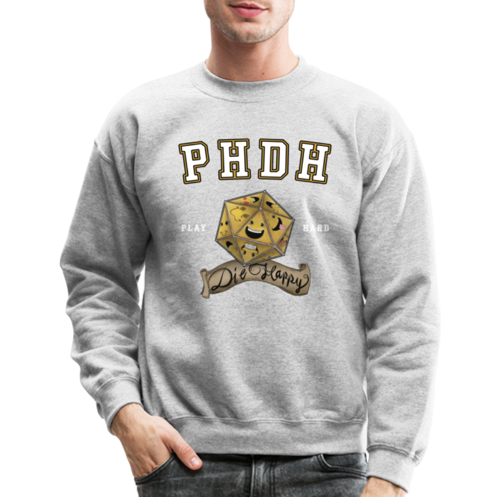 Play Hard U Unisex Lightweight Terry Hoodie by Die Happy Games™ - heather gray