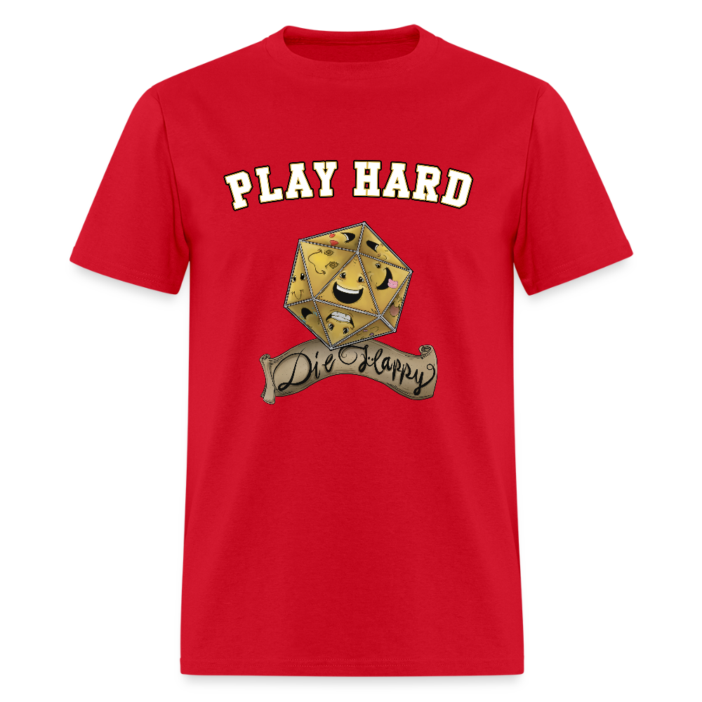 Play Hard Die Happy Men's T-Shirt - red