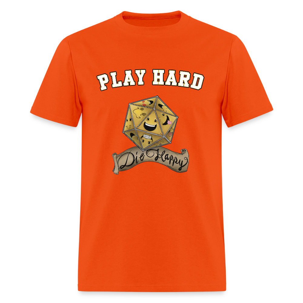 Play Hard Die Happy Men's T-Shirt - orange