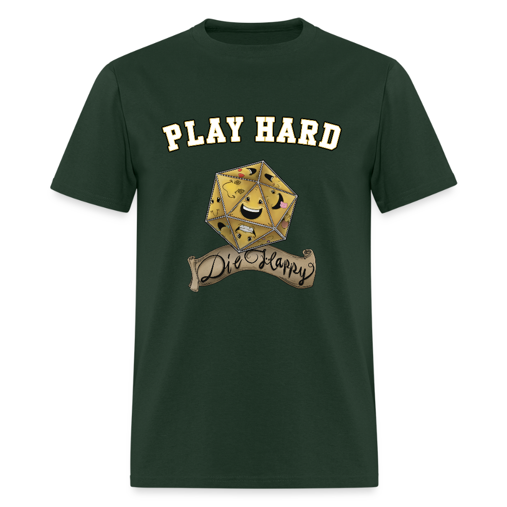Play Hard Die Happy Men's T-Shirt - forest green