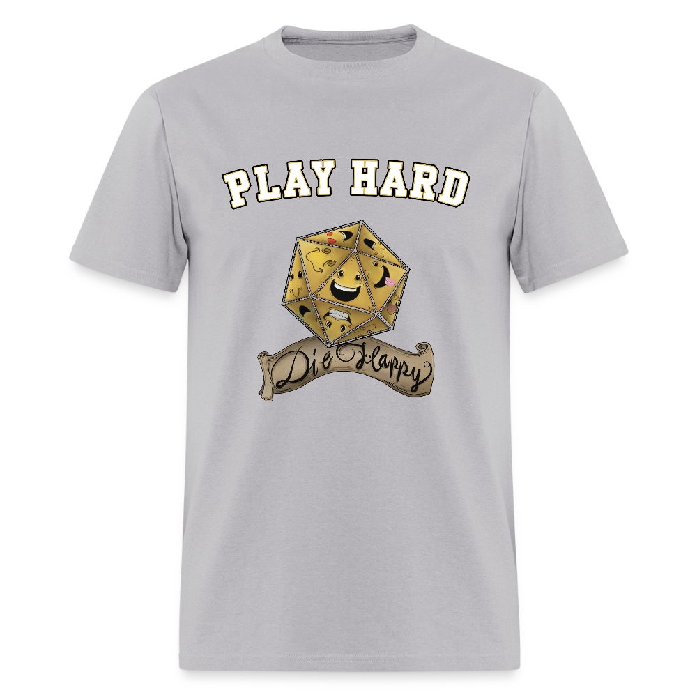 Play Hard Die Happy Men's T-Shirt - gravel 
