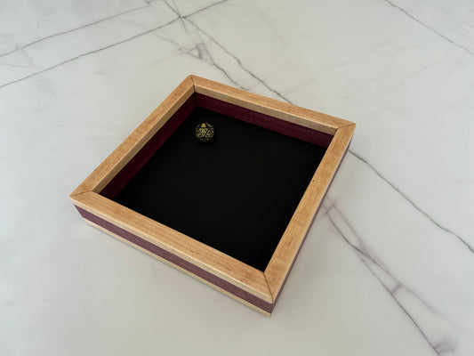 Maple and Purpleheart Handcrafted Dice Tray