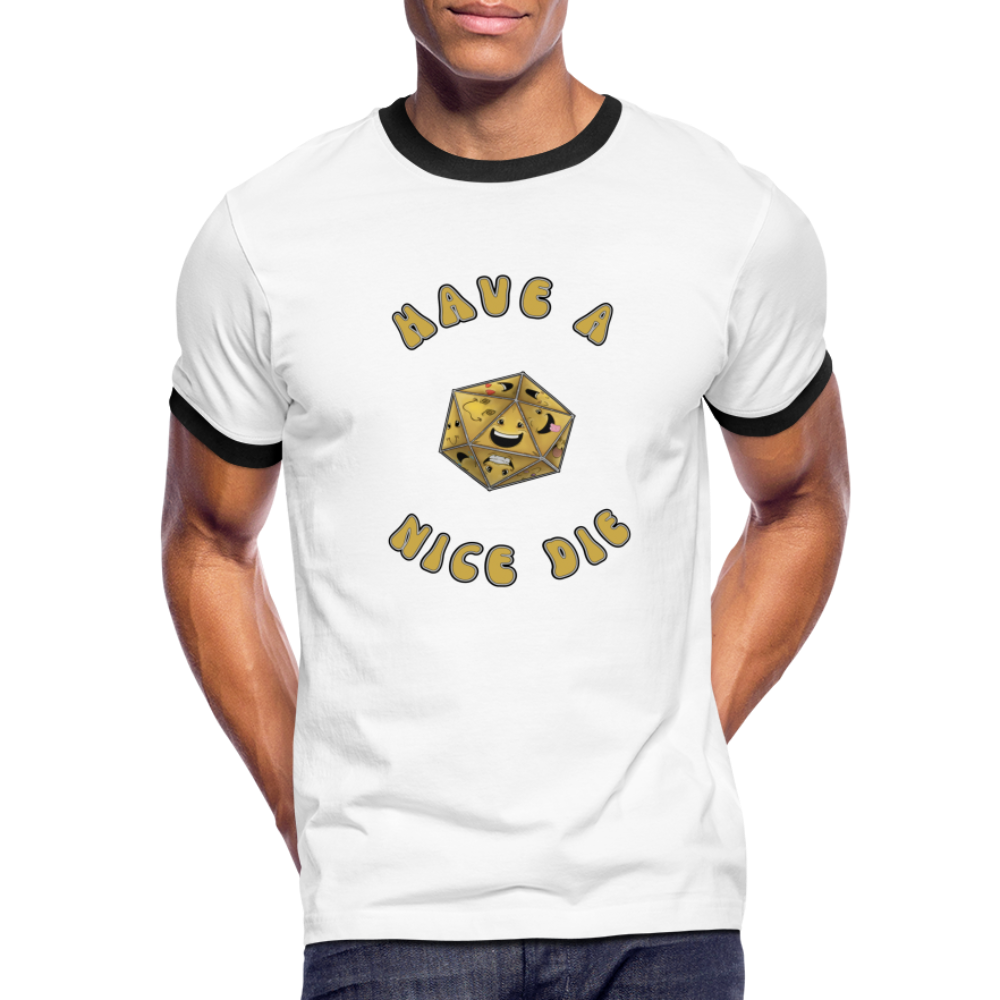 Have a Nice Die Men's Ringer T-Shirt - white/black