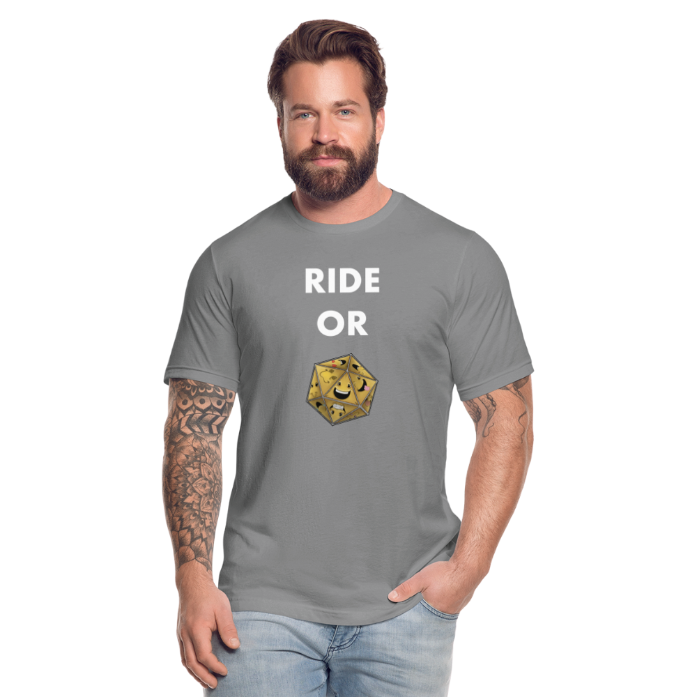 Ride or Die Futura Dark Tee by Die Happy Games™ - slate