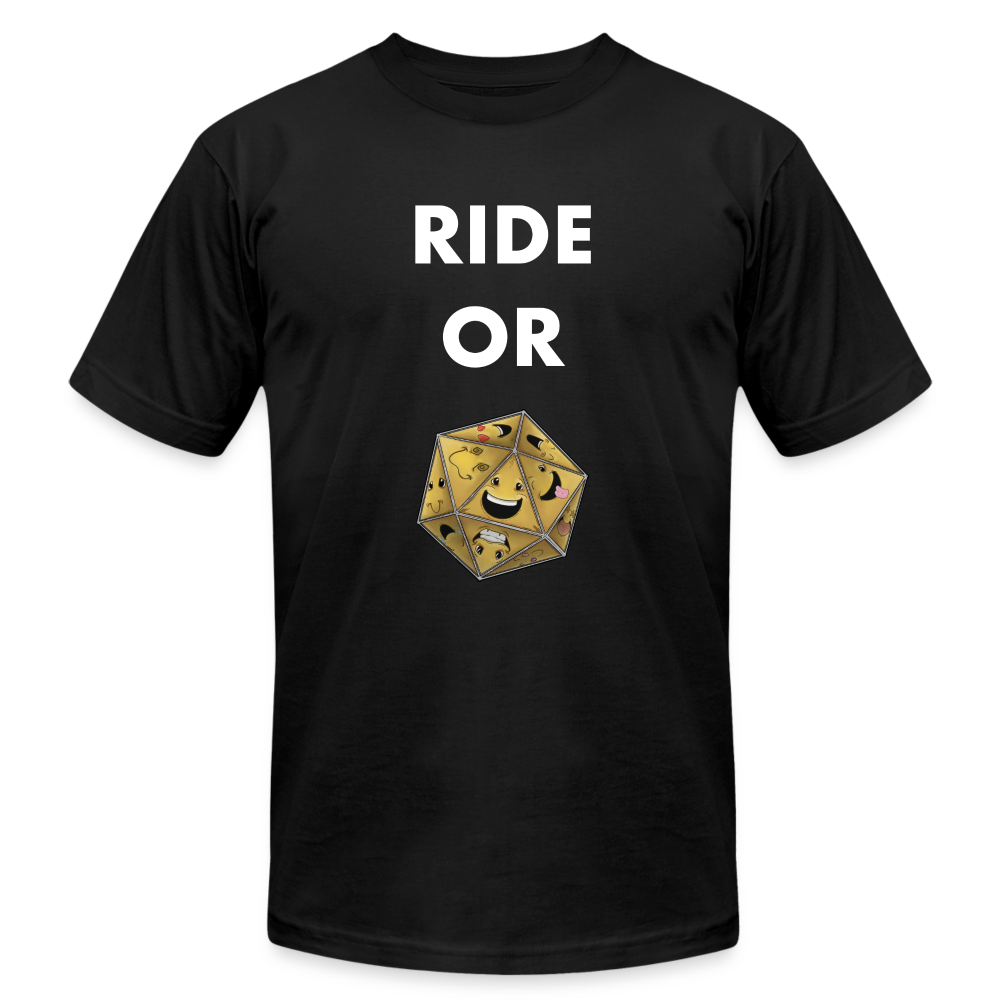 Ride or Die Futura Dark Tee by Die Happy Games™ - black