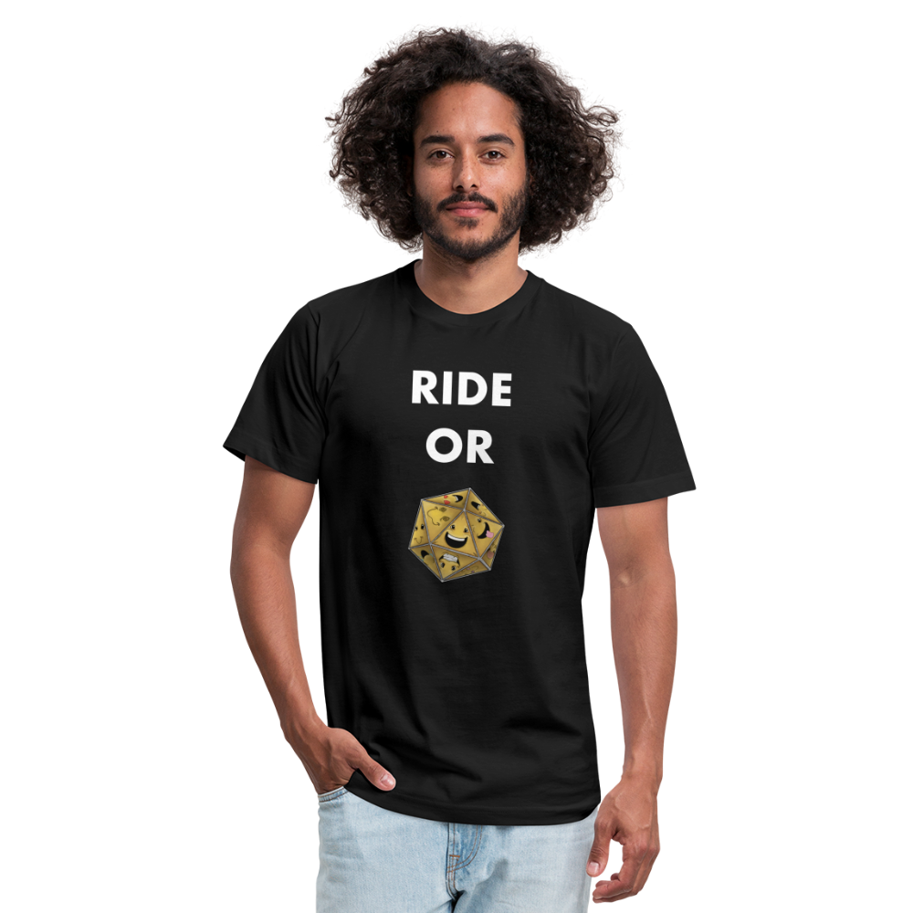 Ride or Die Futura Dark Tee by Die Happy Games™ - black