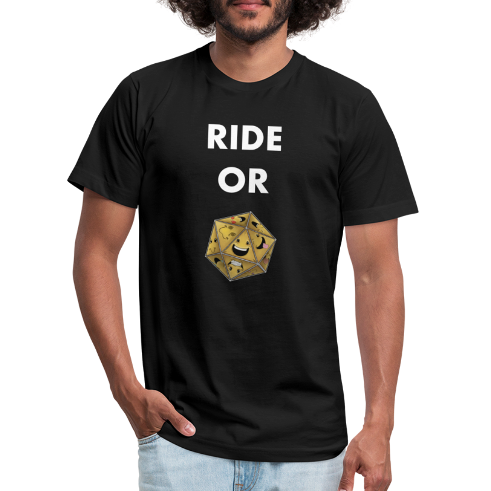 Ride or Die Futura Dark Tee by Die Happy Games™ - black