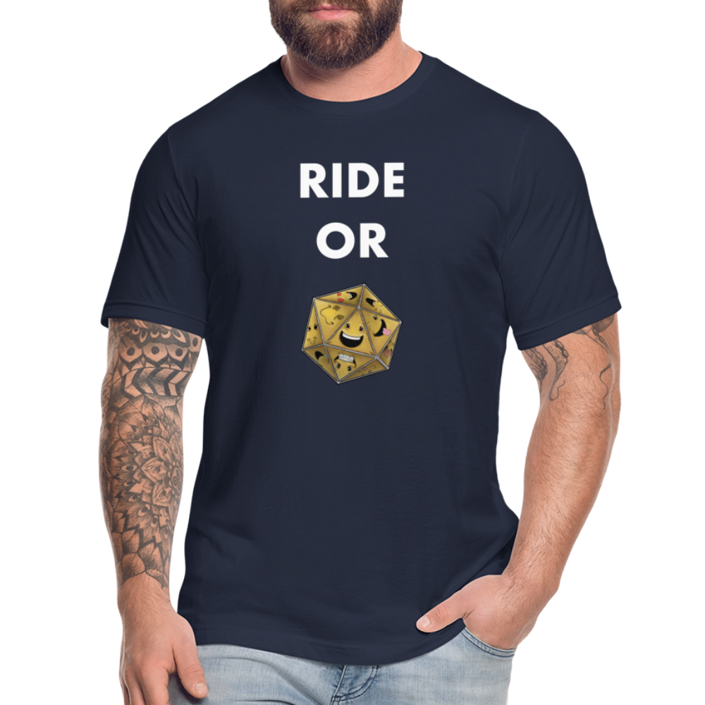 Ride or Die Futura Dark Tee by Die Happy Games™ - navy